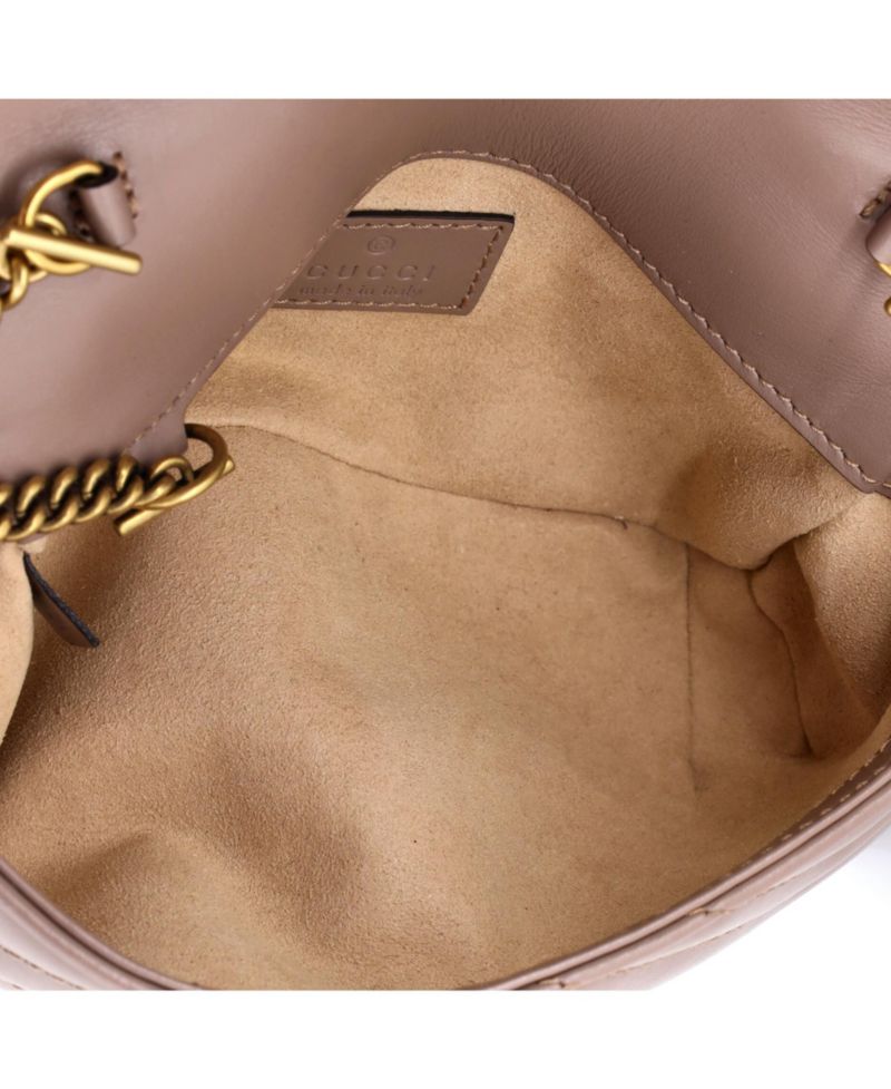 Super Mini GG Marmont Flap Bag Matelasse Leather