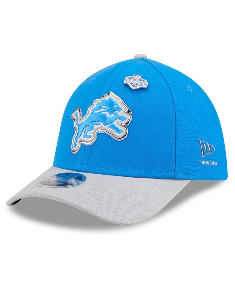 Men's Blue/Silver Detroit Lions 2026 NFL Draft 39THIRTY M-Crown Flex Hat