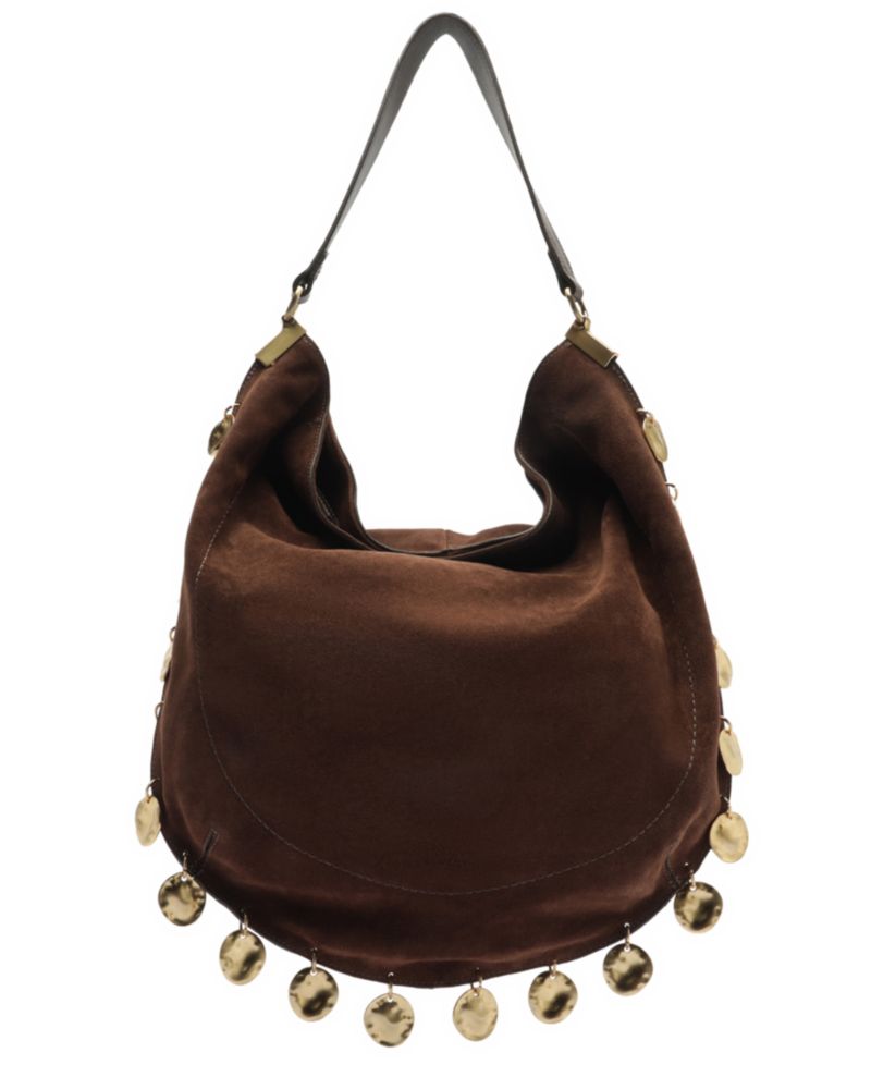 Kira Large Leather Hobo Handbag