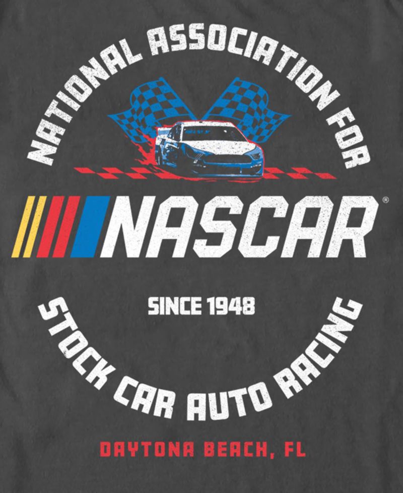 Men's Nascar Logo Flag Graphic T-Shirt