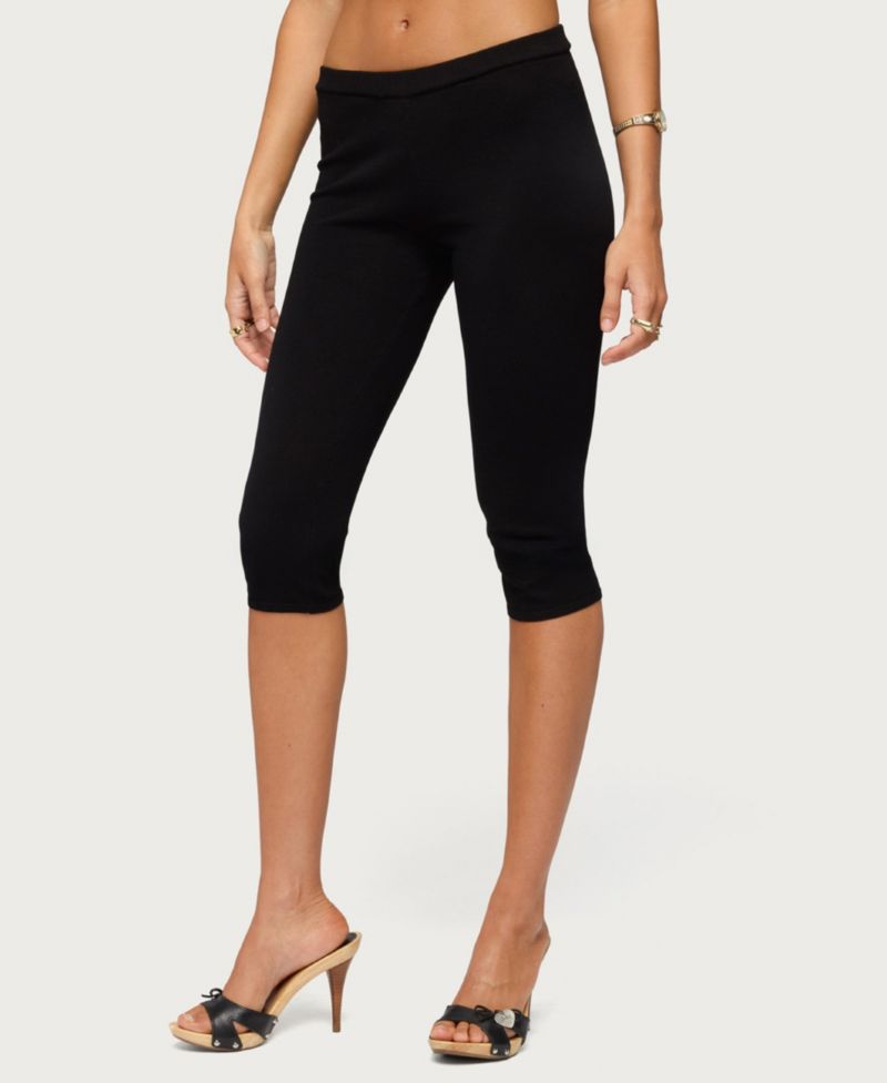 Women's Vanessa Knit Low-Rise Pull-On Capri Pants
