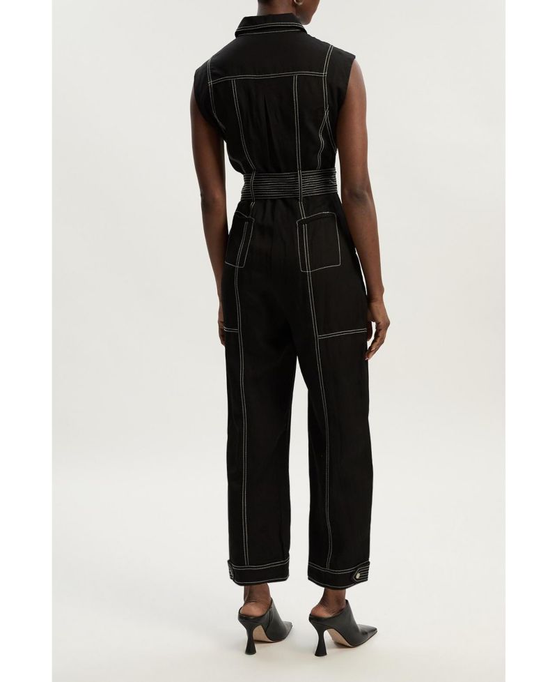 Women's Premium Linen Woven Jumpsuit