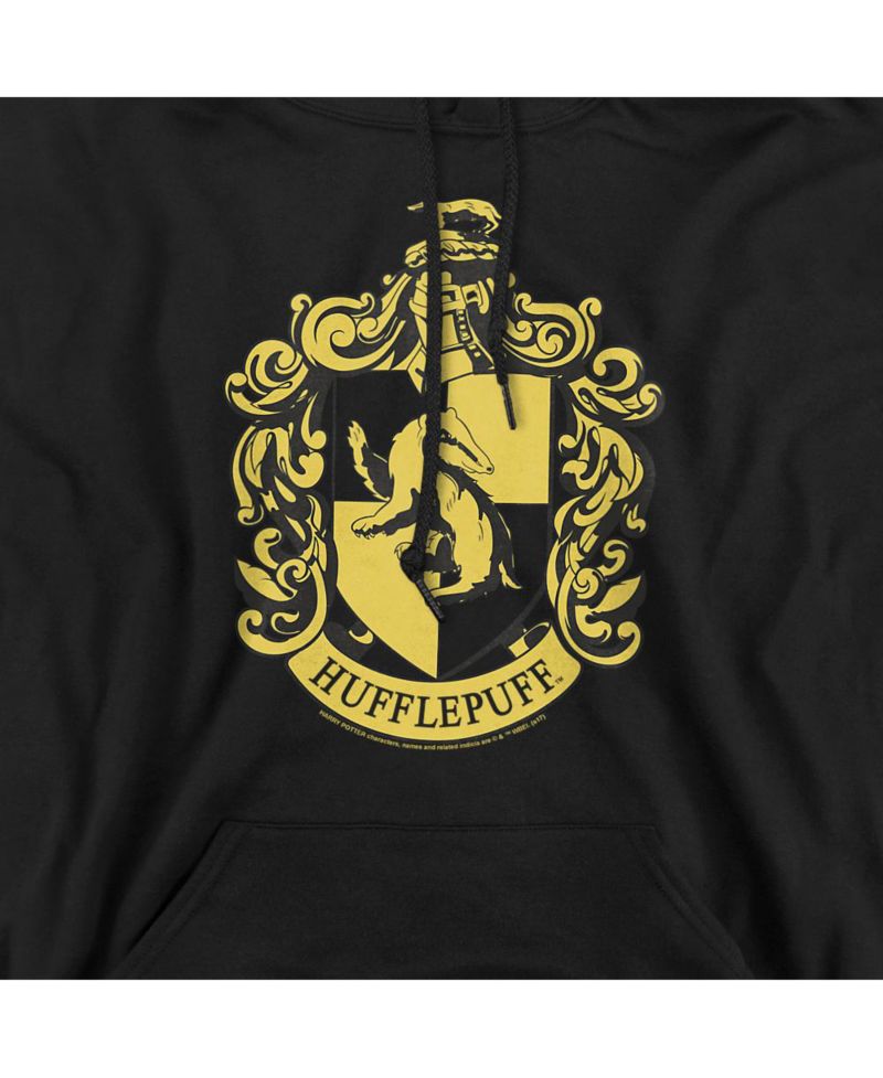 Men's Hufflepuff Crest Graphic Pull-Over Hoodie