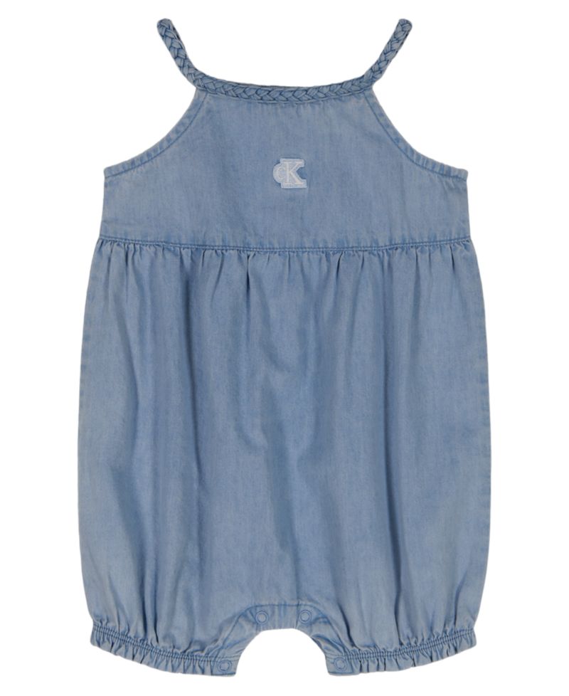 Baby Girls' Embroidered Eyelet Sleeveless Romper