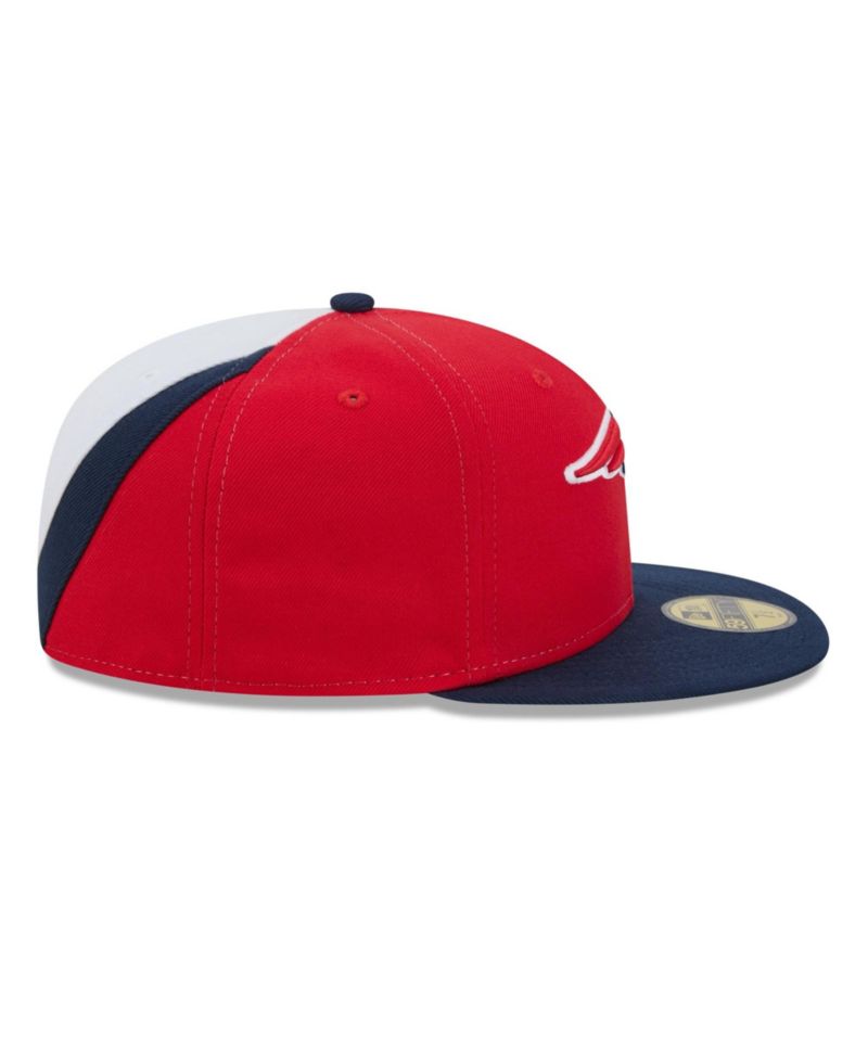 Men's Red/Navy New England Patriots Shock 59FIFTY Fitted Hat