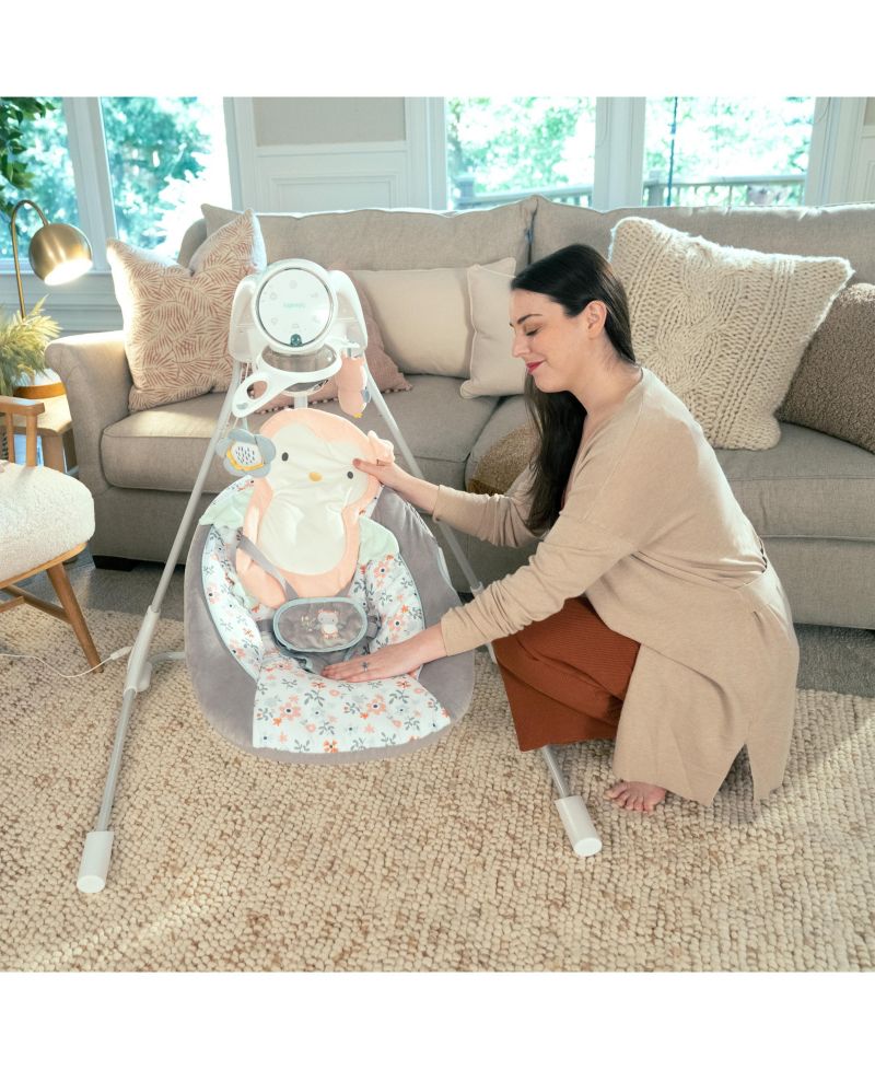 InLighten 5-Speed Baby Swing - Swivel Infant Seat