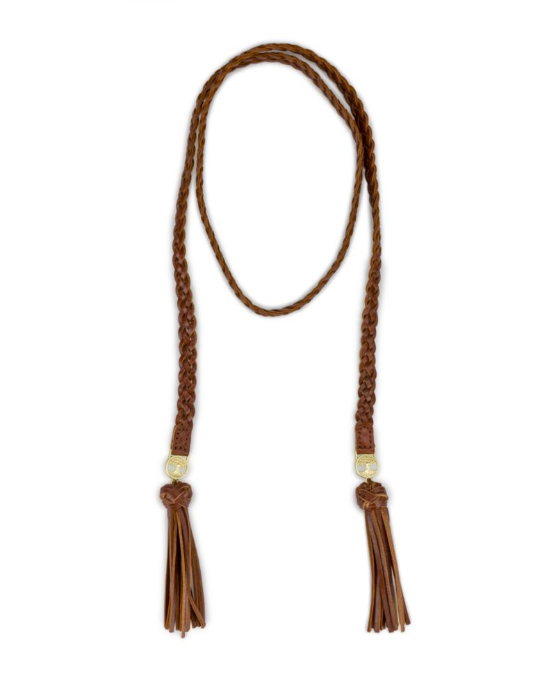 Wrapped Leather Collection Lariat Necklace