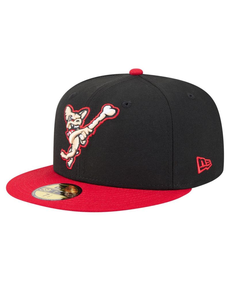 Men's Black/Red El Paso Chihuahuas Authentic Collection 59FIFTY Fitted Hat