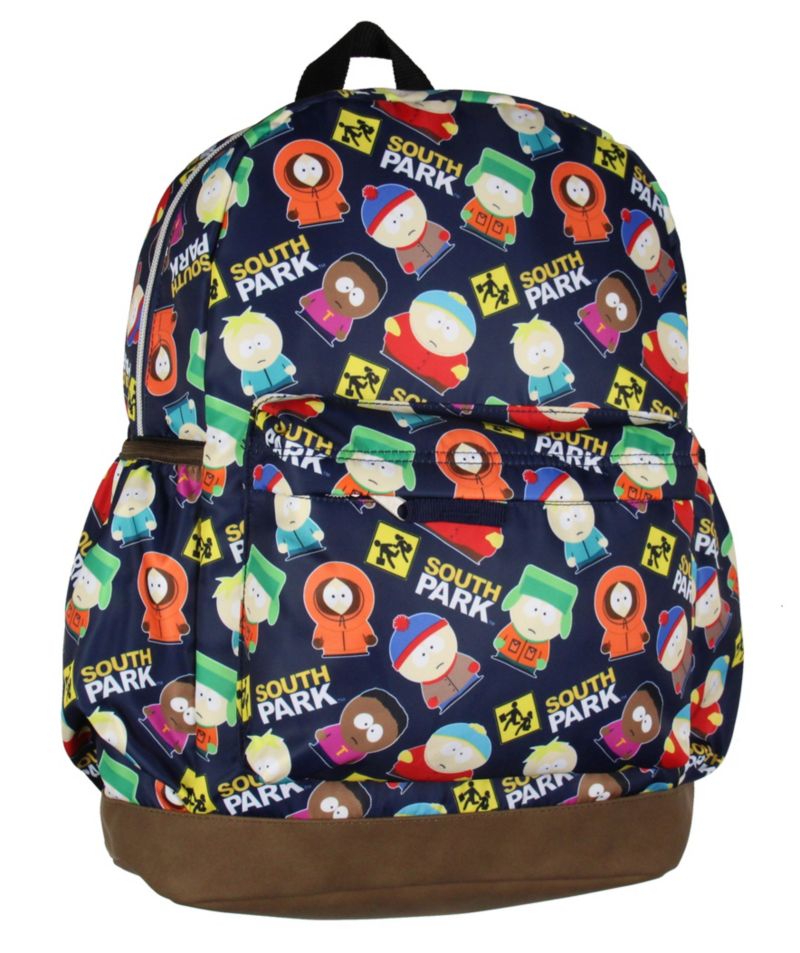 Stan Kyle Cartman Kenny Butters Token School Travel Backpack Book Bag 16"