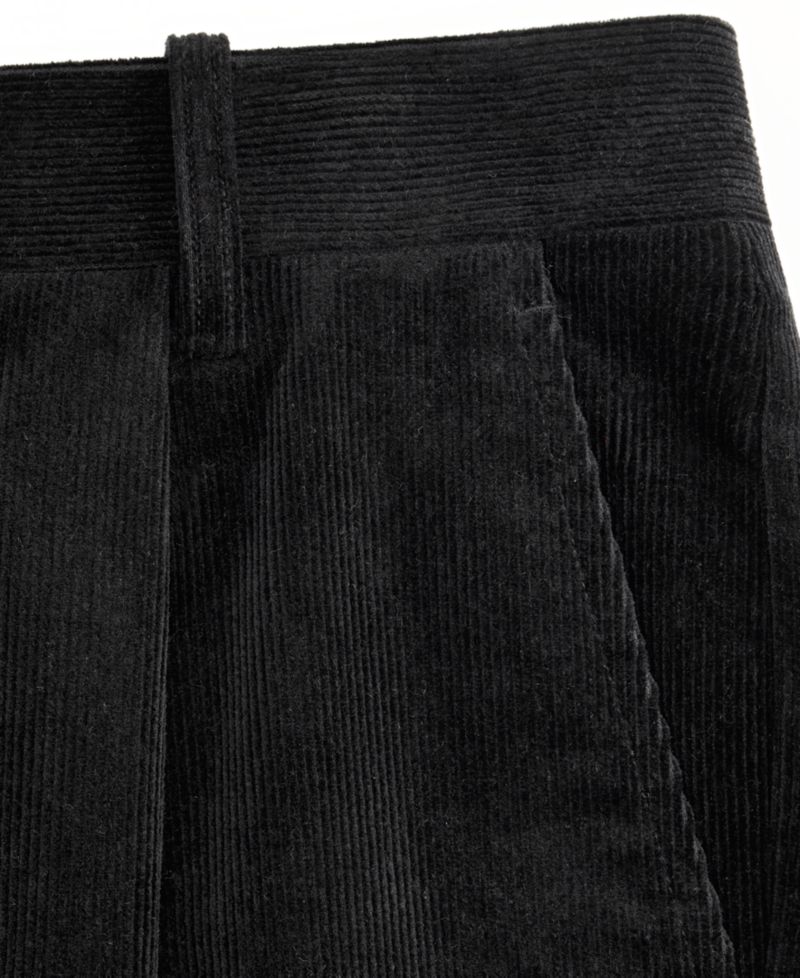 Men's Pleated Corded Pants
