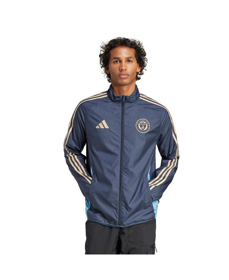 Men's Navy/Light Blue Philadelphia Union 2025 Anthem Reversible Full-Zip Jacket