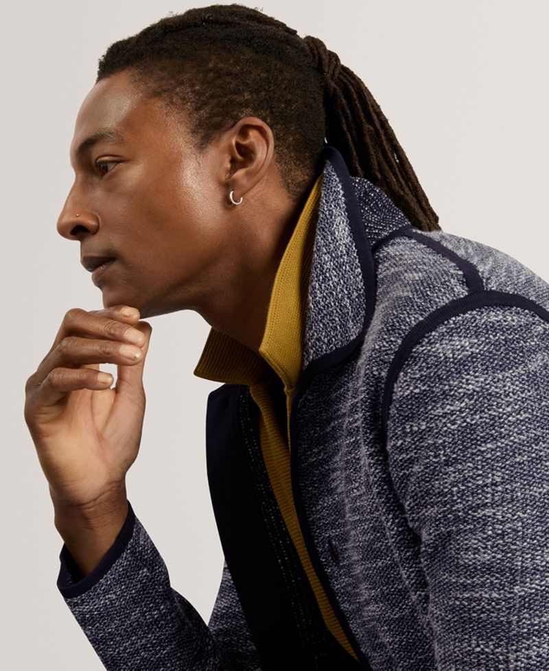 Men's Hannley Boucle Knitted Regular-Fit Jacket
