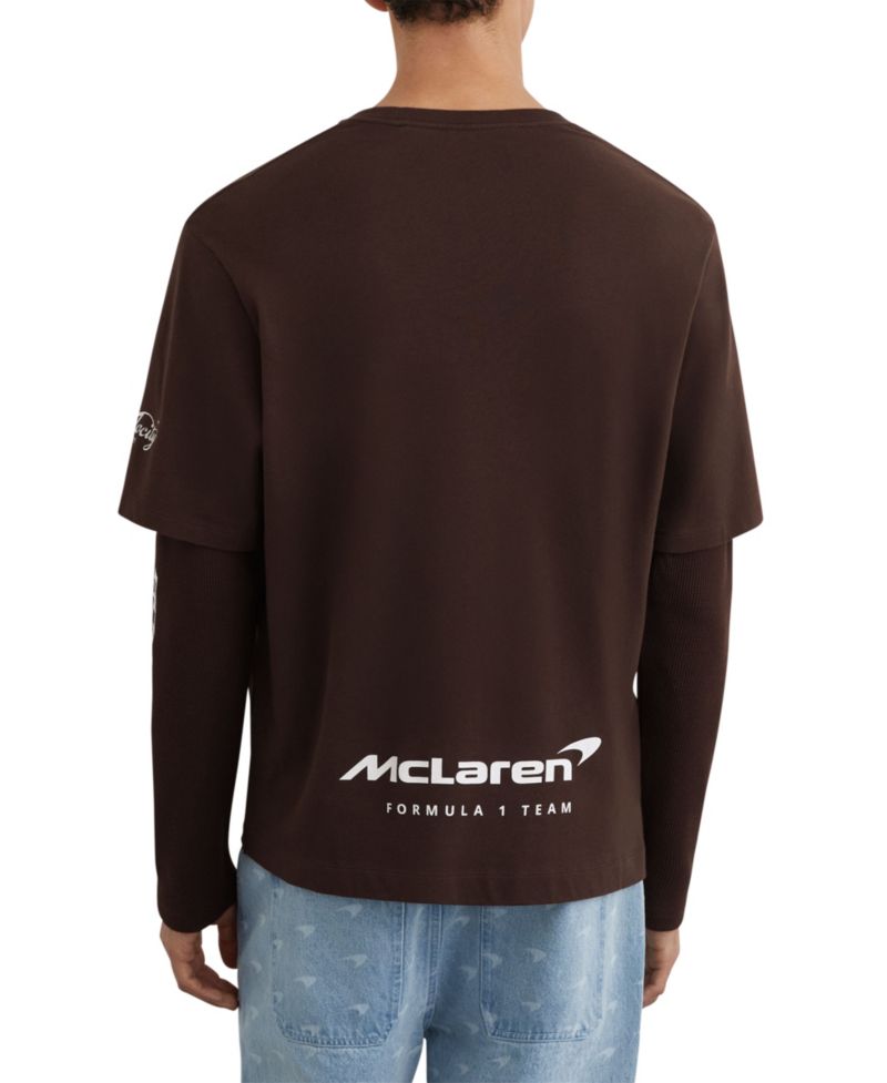 Men's Rovik McLaren Racing Double-Layer Relaxed T-Shirt Unisex-Fit