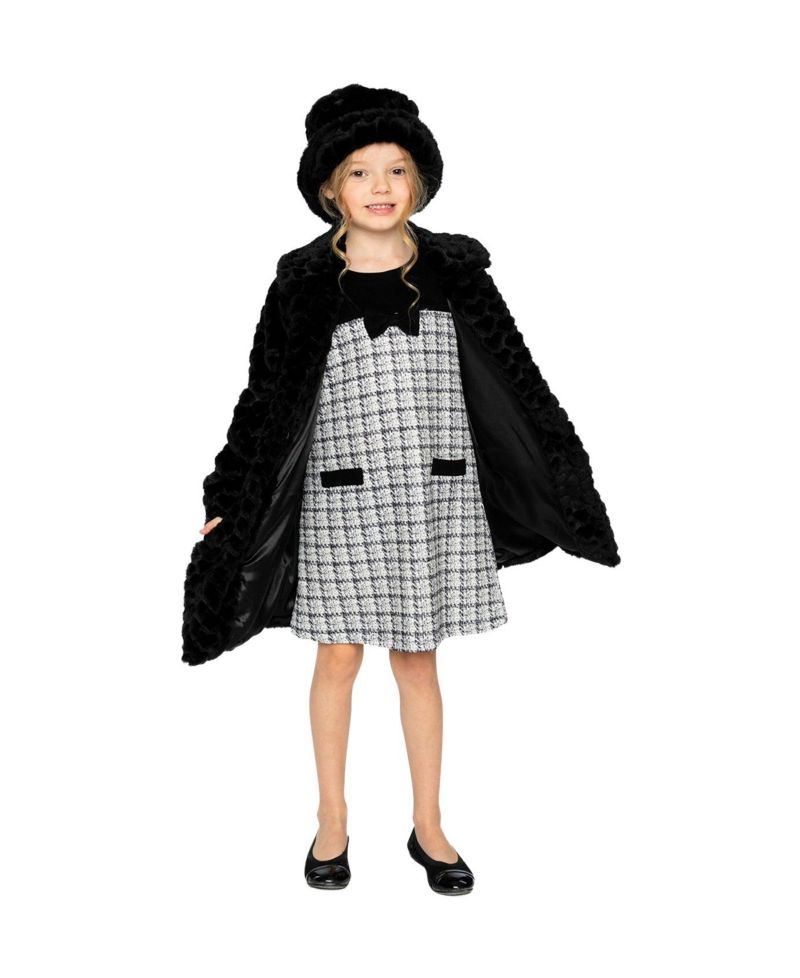 Little and Big Girl (6-14) Faux Fur Long Coat