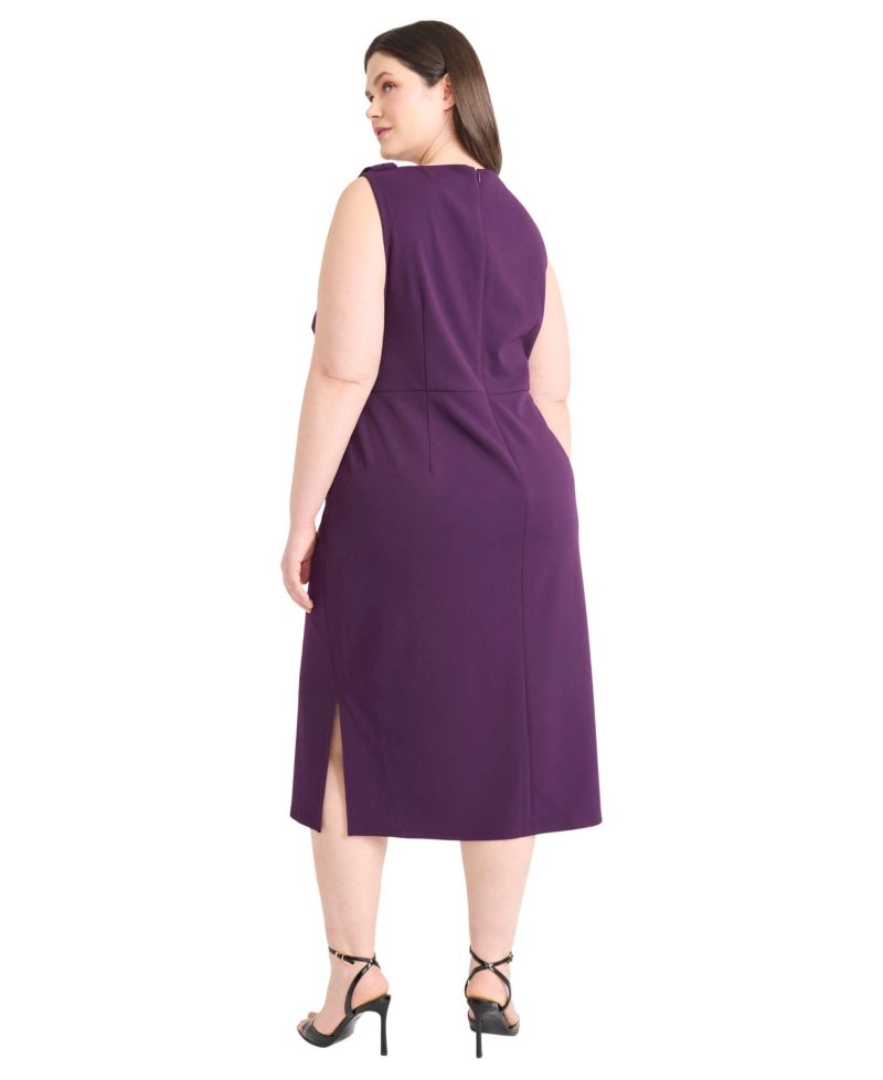 Plus Size Sleeveless A-Line Dress