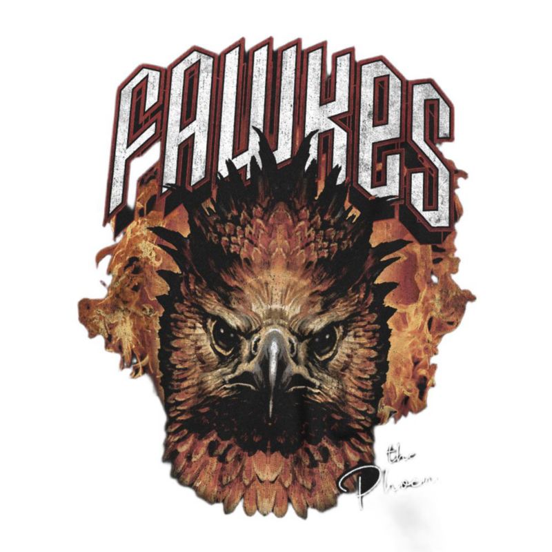Big & Tall Fawkes The Phoenix Flames T-Shirt