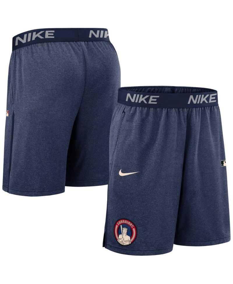 Men's Navy Cleveland Guardians Authentic Collection City Connect Performance Knit Shorts