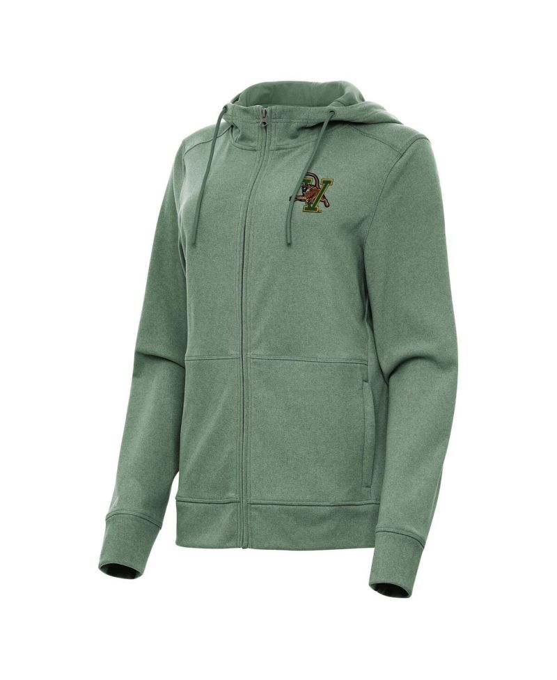 Women's Hunter Green Vermont Catamounts Seeker Full-Zip Hoodie