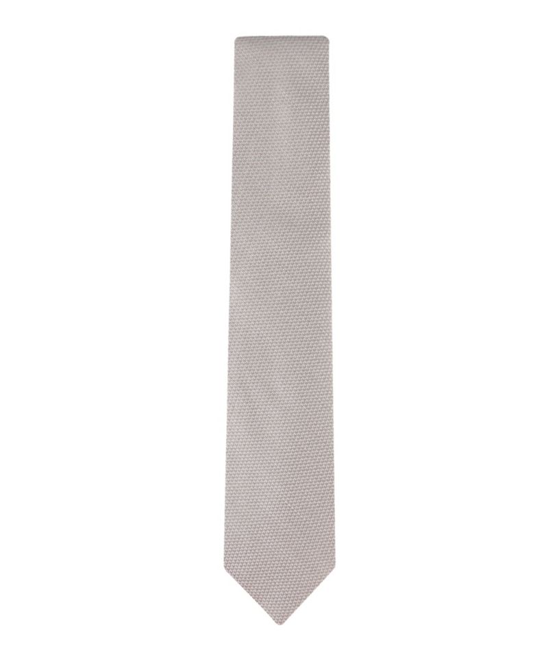 Men's Textured Solid Silk & Linen Tie