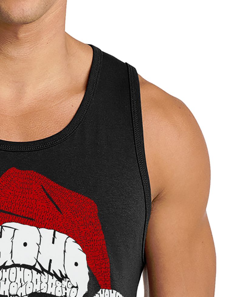 Men's Santa Skull Design Tank Top