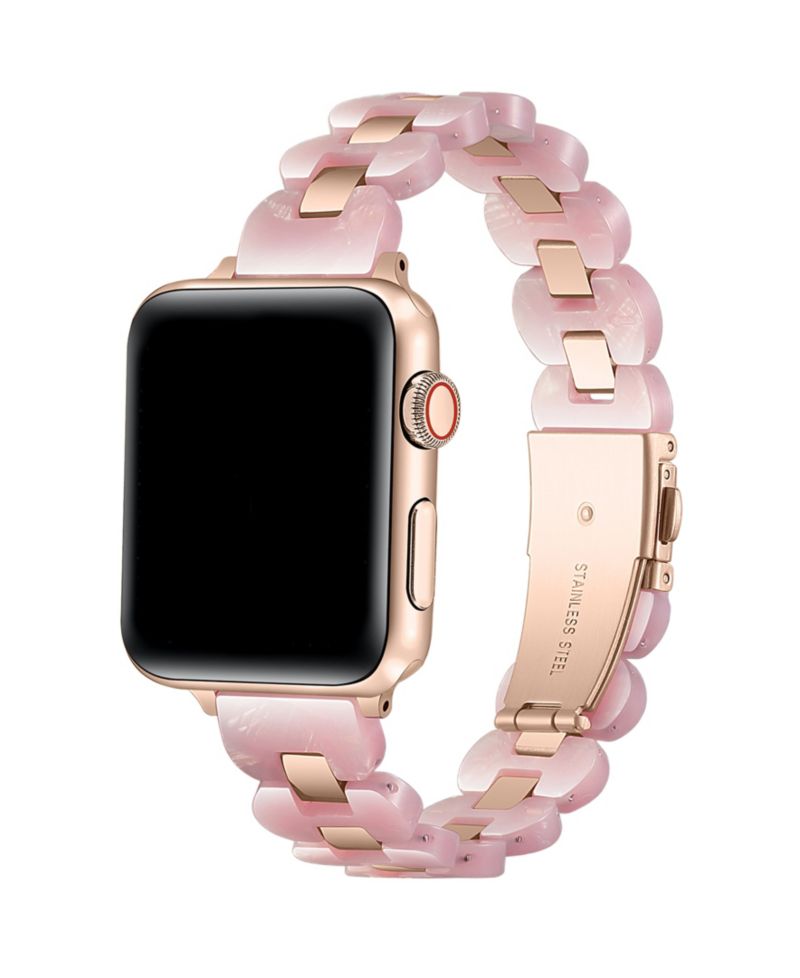 Women's Aria Scalloped Resin Stainless Steel Band for Apple Watch