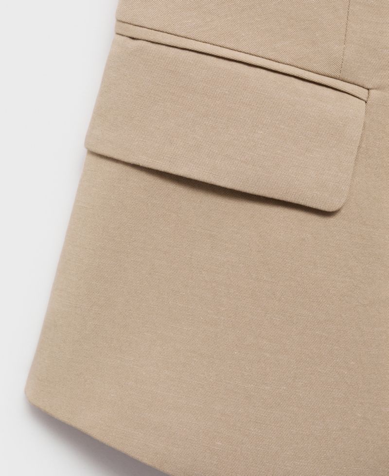 Women's Linen Suit Vest