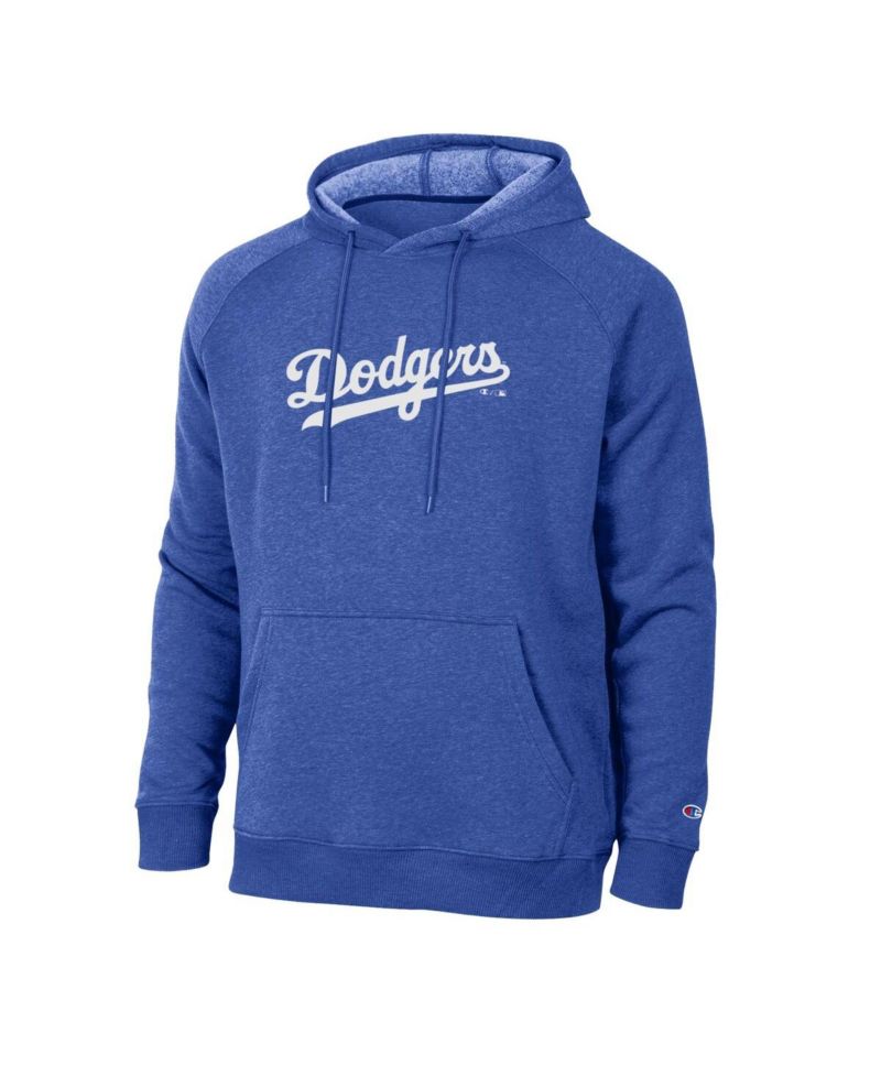 Men's Royal Los Angeles Dodgers Triumph Tri-Blend Raglan Hoodie