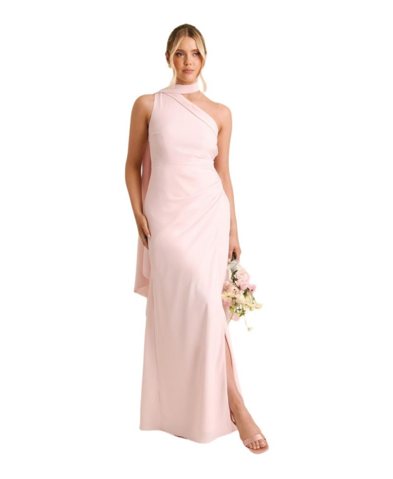 Women's One Shoulder Chiffon Bridesmaid Dress