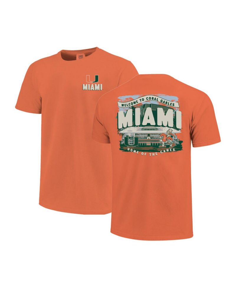 Men's Orange Miami Hurricanes Hyper Local T-Shirt