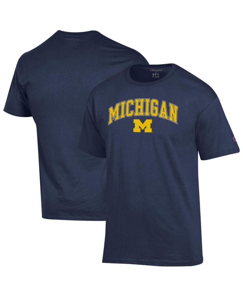 Men's Maize Michigan Wolverines Arch Over Logo T-Shirt