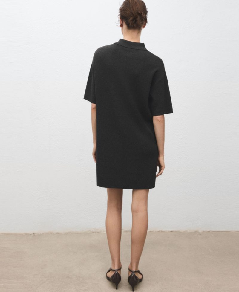 Women's Polo Neck Knitted Dress