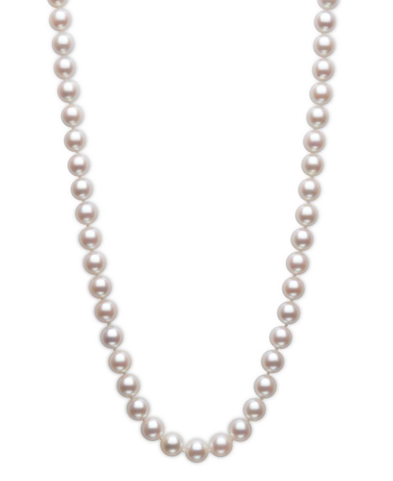Cultured Akoya Pearl (6-1/2-7mm) Classic 18" Collar Necklace