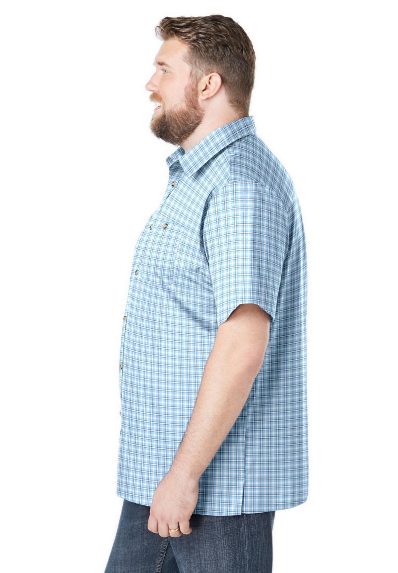 Men's Wrinkle-Resistant Short Sleeve Button Down, Printed