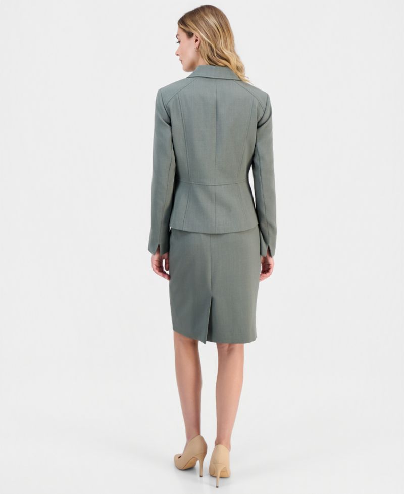 Women's Notched-Collar Two-Button Blazer, Regular & Petite
