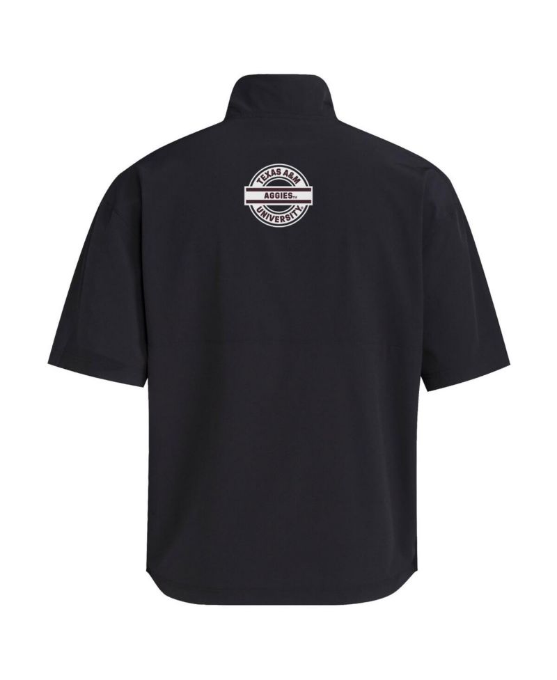Men's Black Texas A&M Aggies 2024 Half-Zip Short Sleeve Training Jacket