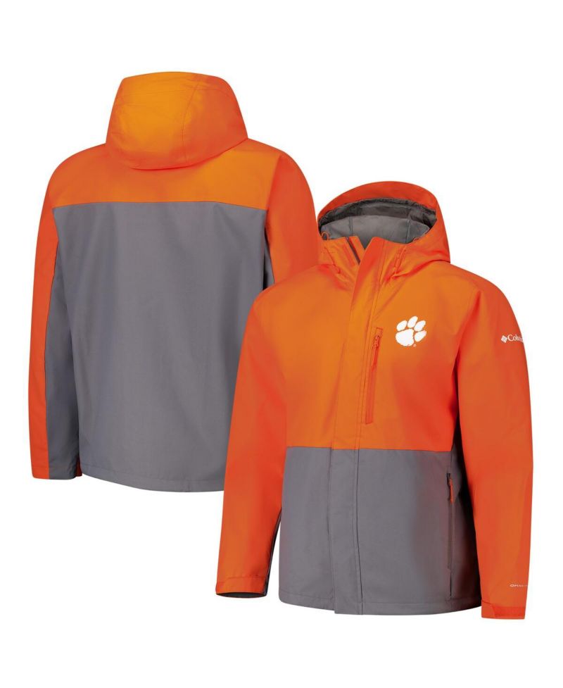Men's Orange Clemson Tigers Field Bound Omni-Tech Full-Zip Jacket