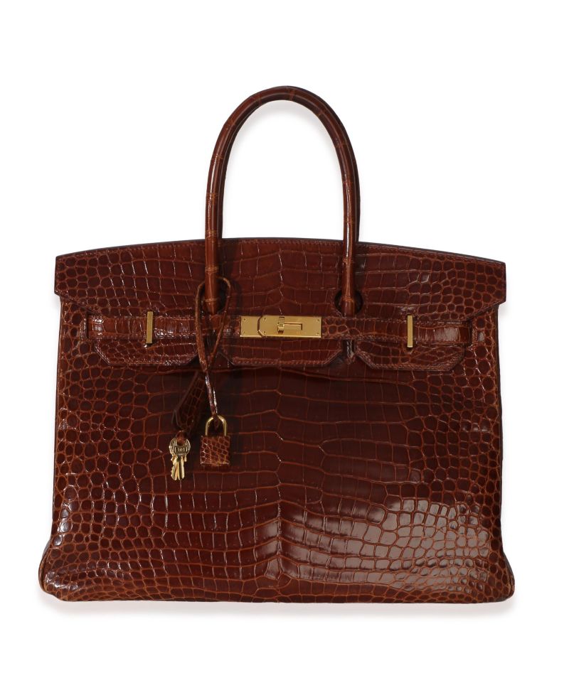 Miel Porosus Crocodile Birkin 35 GHW