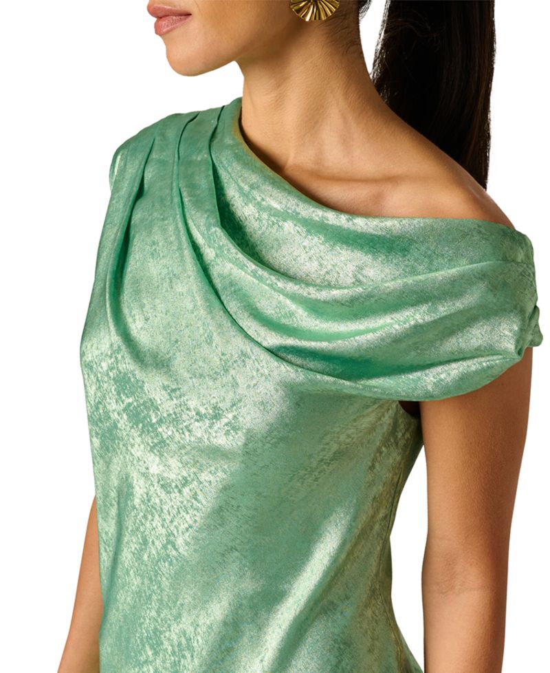 Women's Foiled Off-The-Shoulder Gown