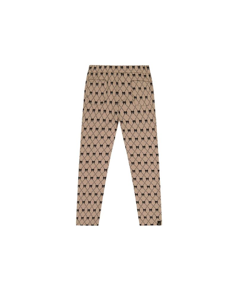 Big Girls (6-14) Treggings Bow Tie Print