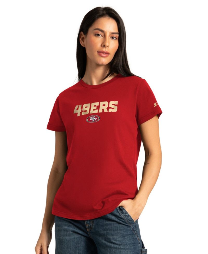 Women's Scarlet/Ash San Francisco 49ers Short Sleeve & Long Sleeve T-Shirt Combo Pack