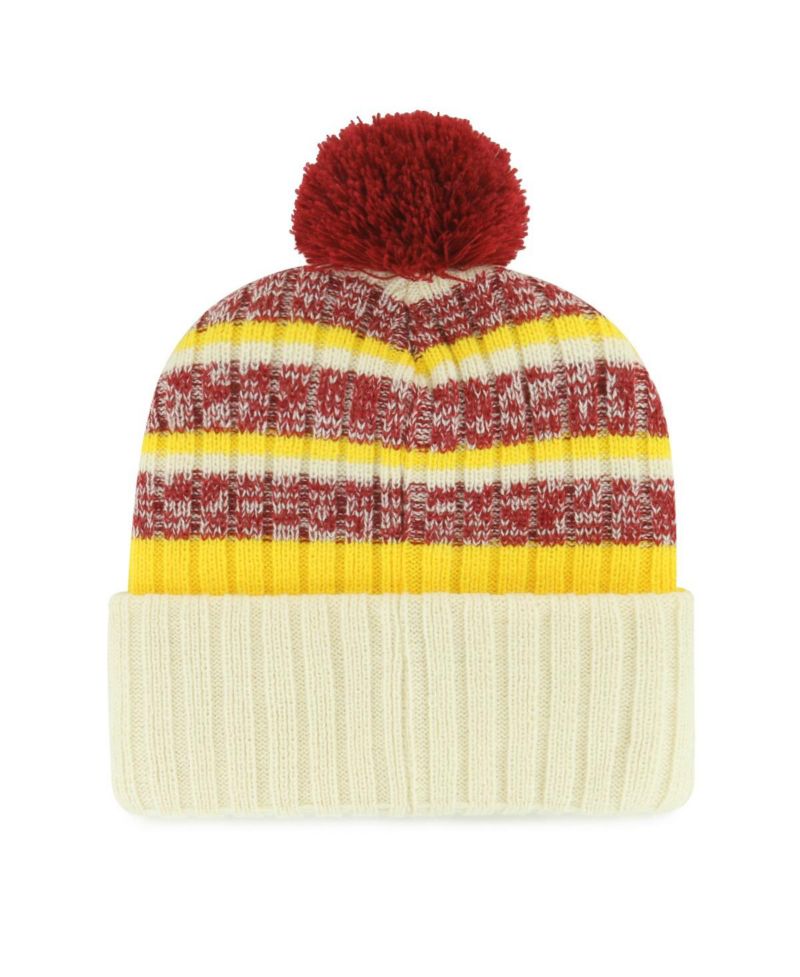 Men's Cream Florida State Seminoles Vintage Tavern Cuffed Knit Hat with Pom