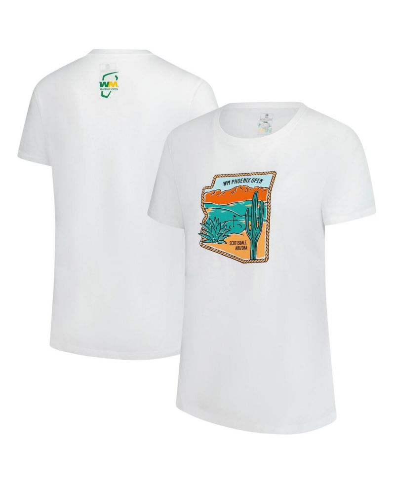 Women's White 2025 WM Phoenix Open Arizona Danby Tri-Blend T-Shirt