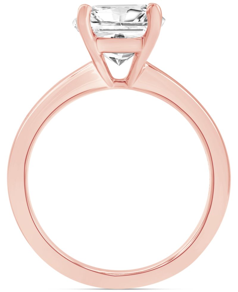 Certified Lab Grown Diamond Princess-Cut Solitaire Engagement Ring (5 ct. t.w.) in 14k Gold