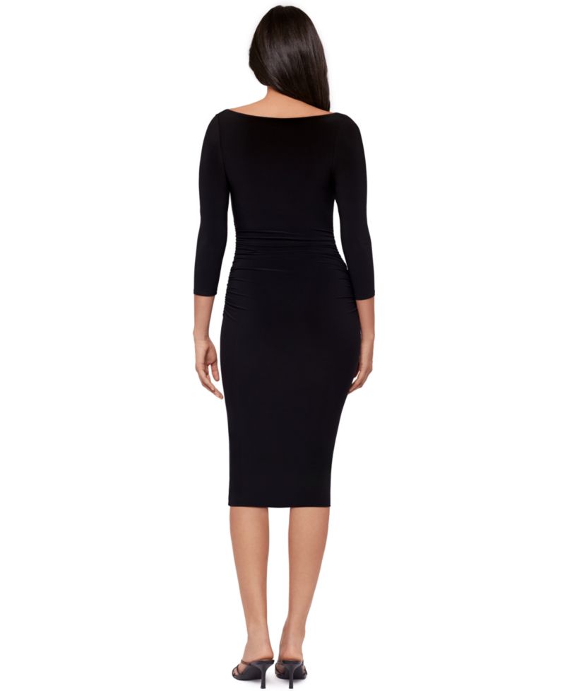 Women's Solid Rory Boat Neck Shaping Dress