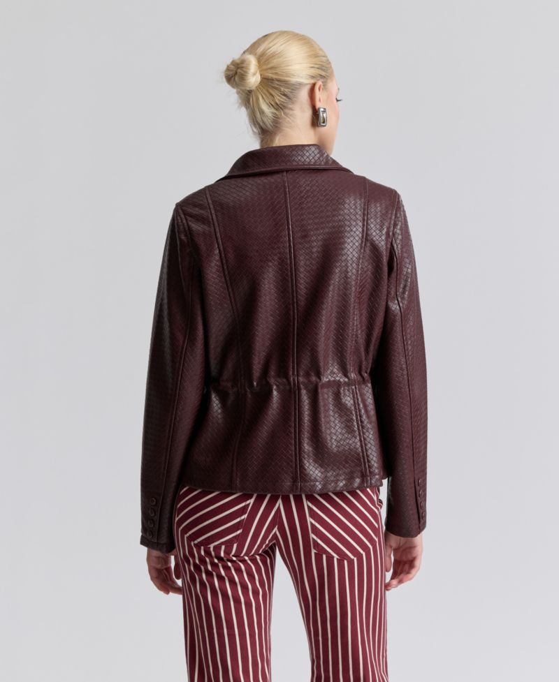 Women's Textured Mock-Neck Jacket