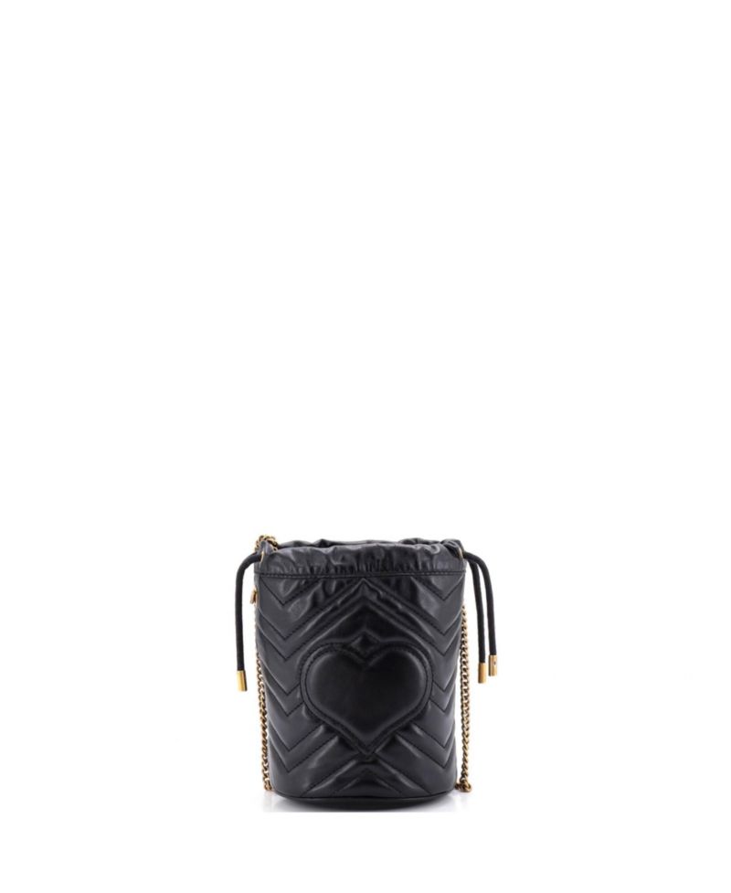 Mini GG Marmont Bucket Bag Matelasse Leather