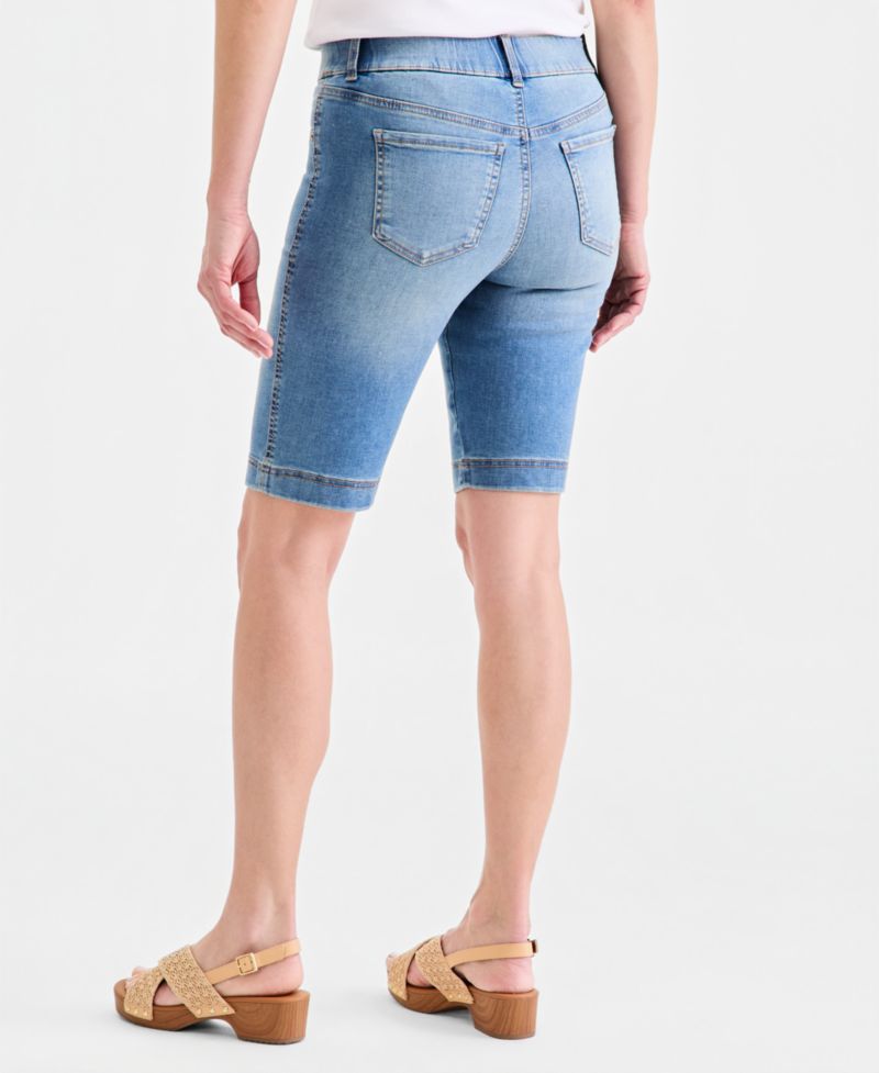 Petite High-Rise Shaping Bermuda Shorts