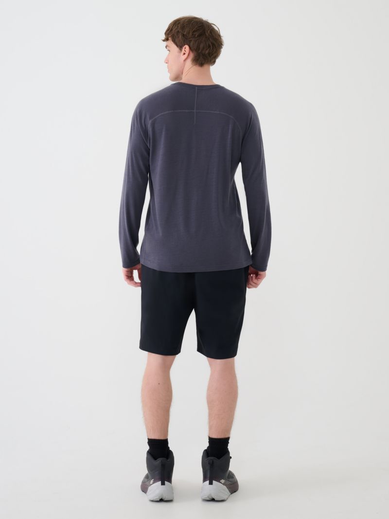 Men's Quick-Dry Trekking Long Sleeve Tee Crewneck Fit