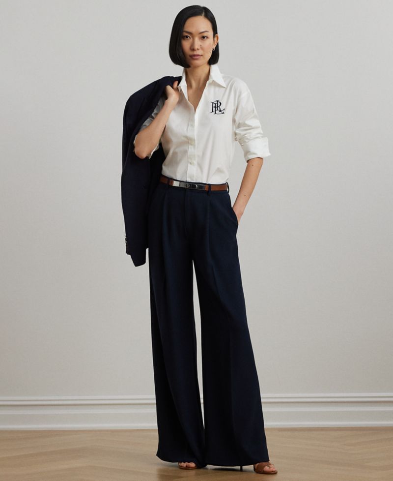 Petite Relaxed Fit Stretch Cotton Shirt