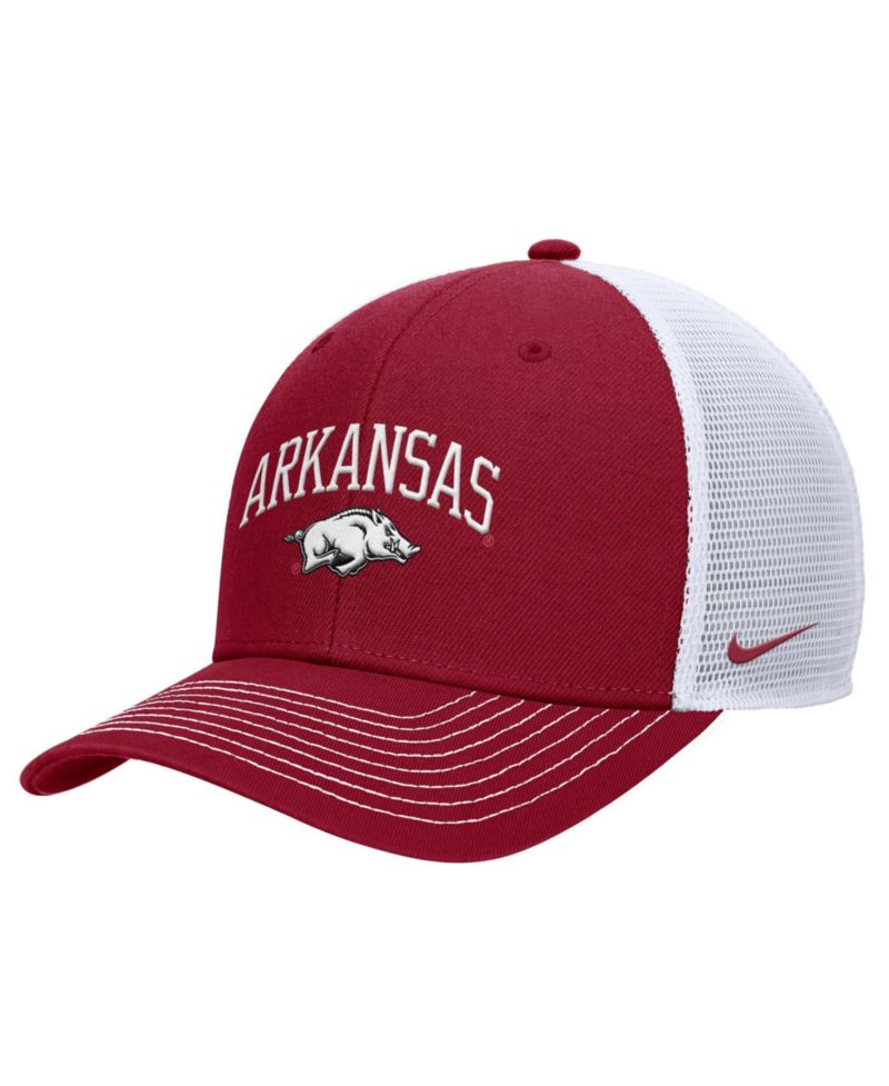 Men's Cardinal Arkansas Razorbacks Rise Adjustable Trucker Hat